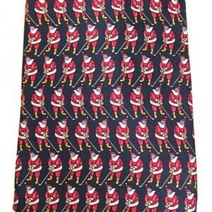 Hallmark Christmas Tie Mens Santa Golfing Silk Holiday Party